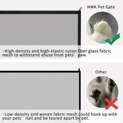 Foldable Safety Gate | Flexible and Secure Barrier for Indoor and Outdoor Use