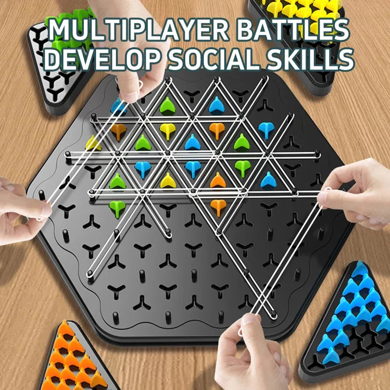 Portable Elastic Chess Game for Family Fun