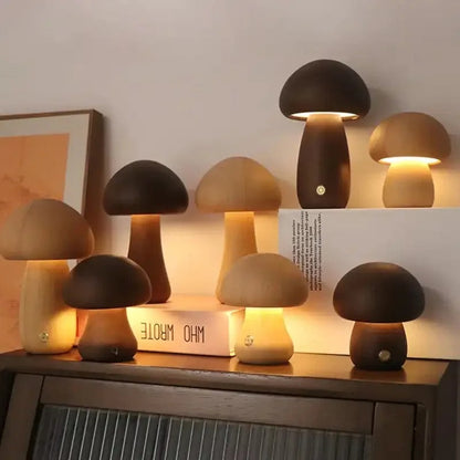 Portable Rechargeable Mushroom Light for Cozy Ambiance