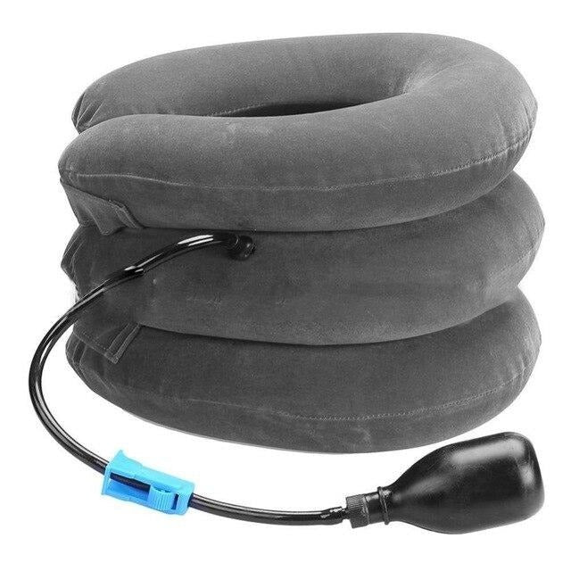 Inflatable Cervical Neck Traction Pillow with Three Layers
