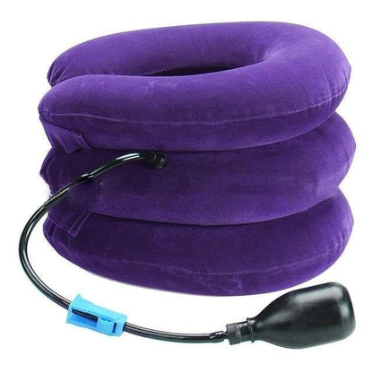 Inflatable Cervical Neck Traction Pillow with Three Layers