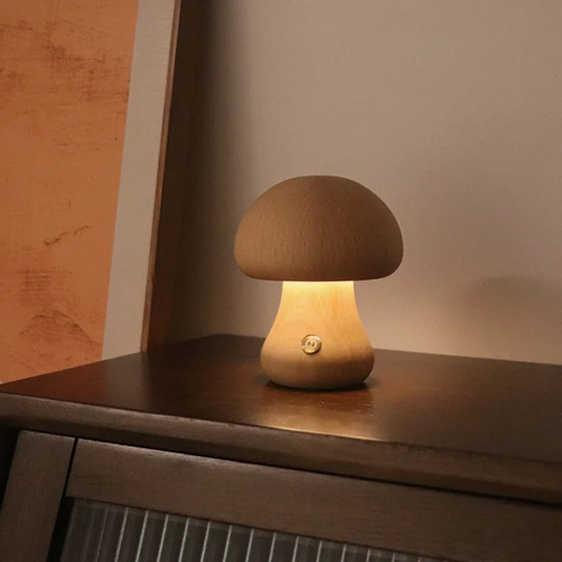Portable Rechargeable Mushroom Light for Cozy Ambiance