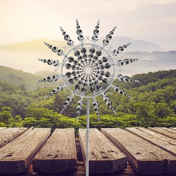 Anti-Rust Kinetic Metal Wind Spinners - Decorative Windmill