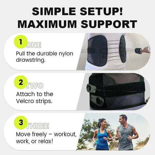 Lumbar Support Belt for Back Pain Relief