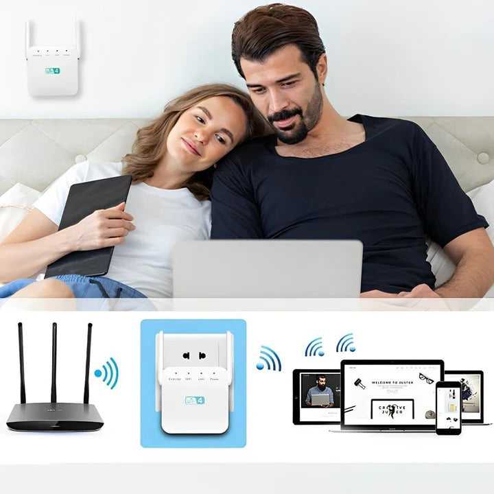 Long Range WiFi Signal Booster for Enhanced Connectivity