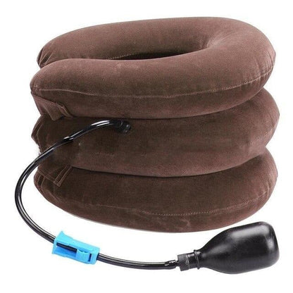 Inflatable Cervical Neck Traction Pillow with Three Layers