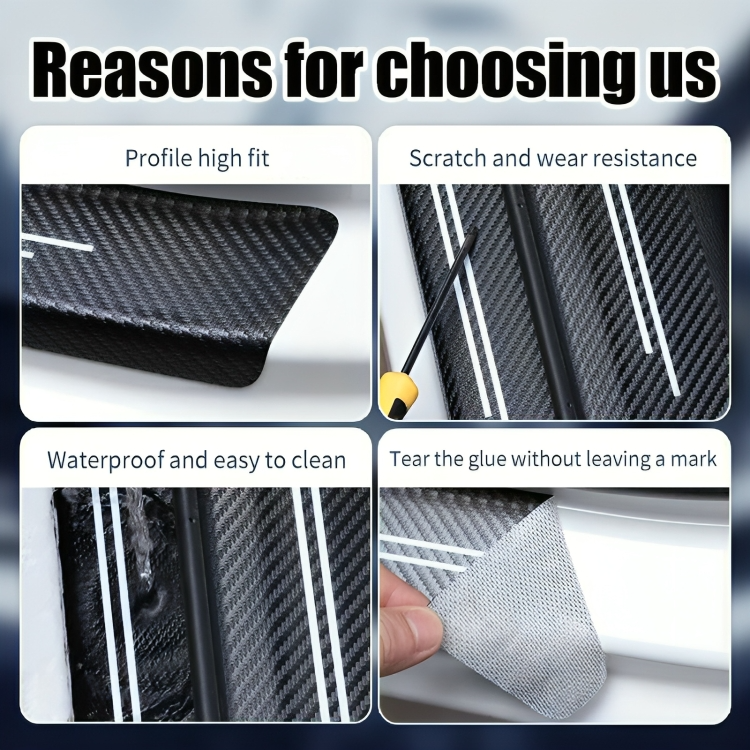 Buy One Get One Free | Carbon Fiber Door Protection Stickers