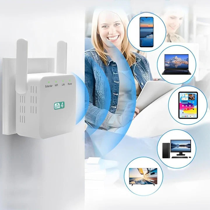 Long Range WiFi Signal Booster for Enhanced Connectivity
