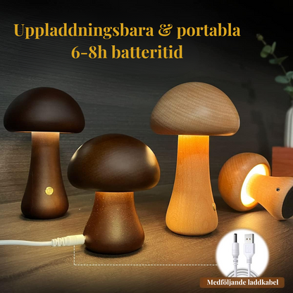 Portable Rechargeable Mushroom Light for Cozy Ambiance
