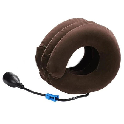 Inflatable Cervical Neck Traction Pillow with Three Layers