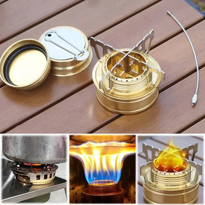 Compact Alloy Camping Stove – Portable Mini Design