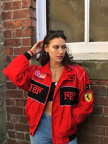 Unisex Vintage Racer Jacket in Sporty Style with Sustainable Materials