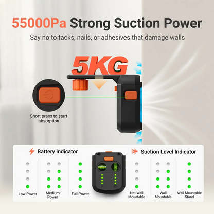 Precision Laser Leveling Tool with Dust Collector & Wall Mount