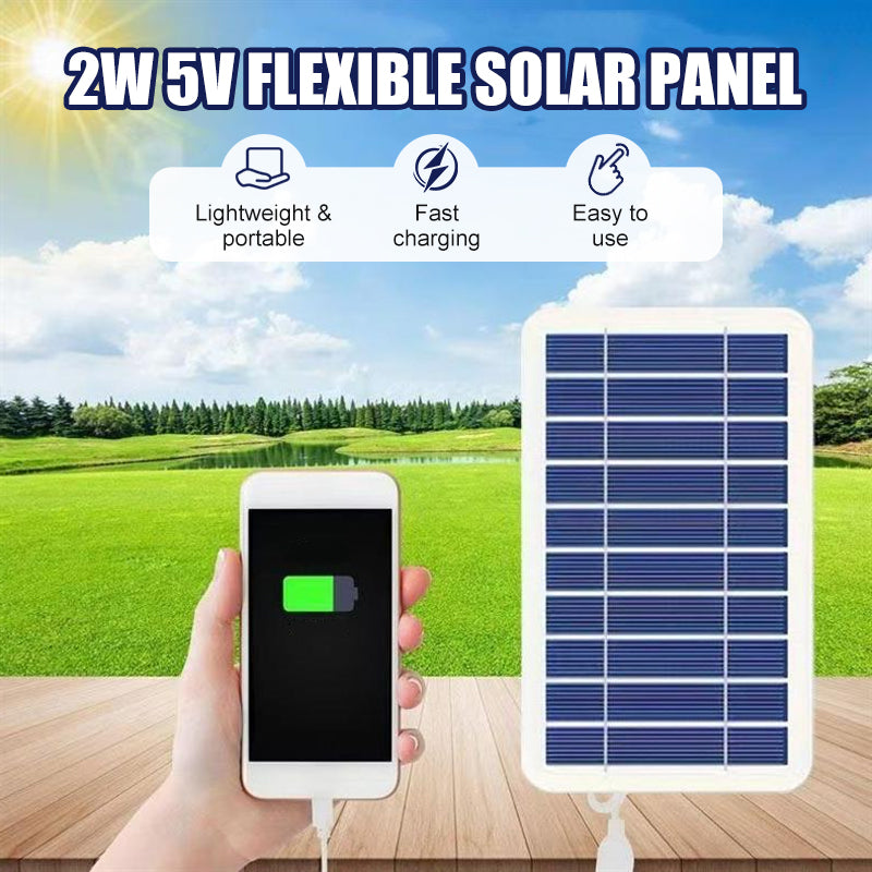 Portable 2W Solar Charger | Perfect for Camping & Emergencies