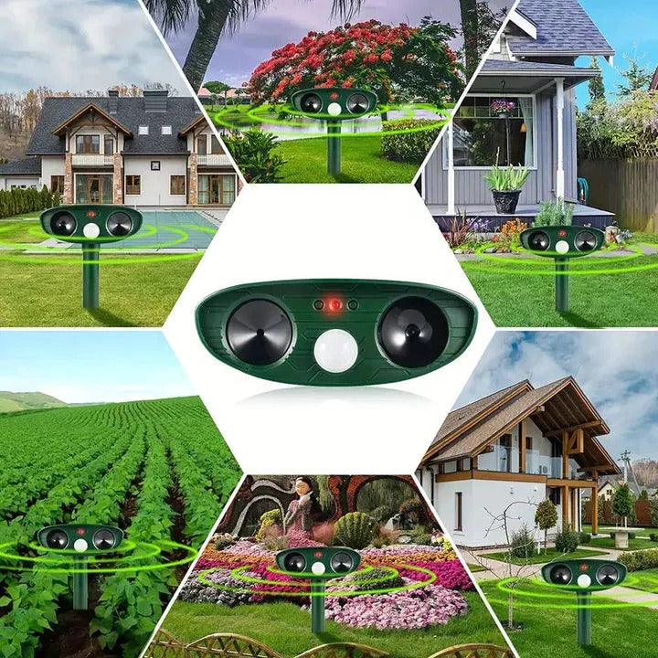 Ultrasound Animal Repeller Powered by Solar Energy