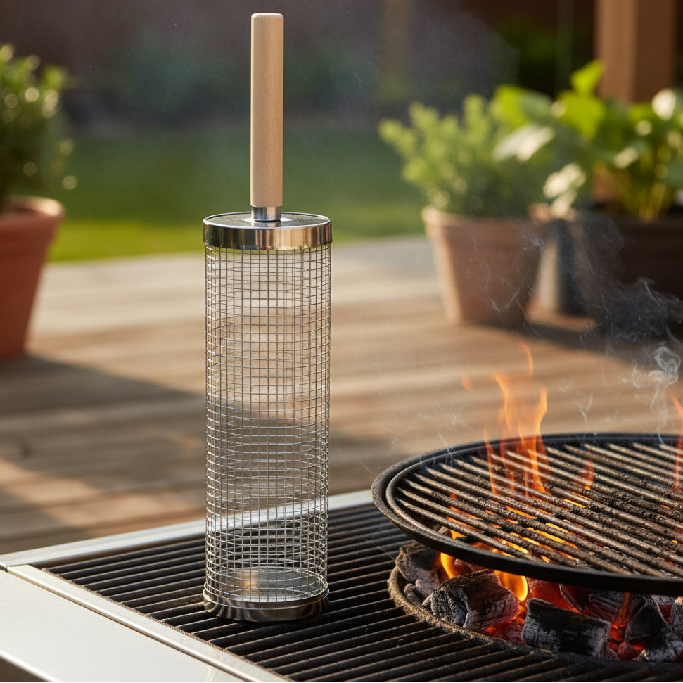 BBQ Grill Basket for Easy Flipping and Cooking Control