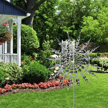 Anti-Rust Kinetic Metal Wind Spinners - Decorative Windmill