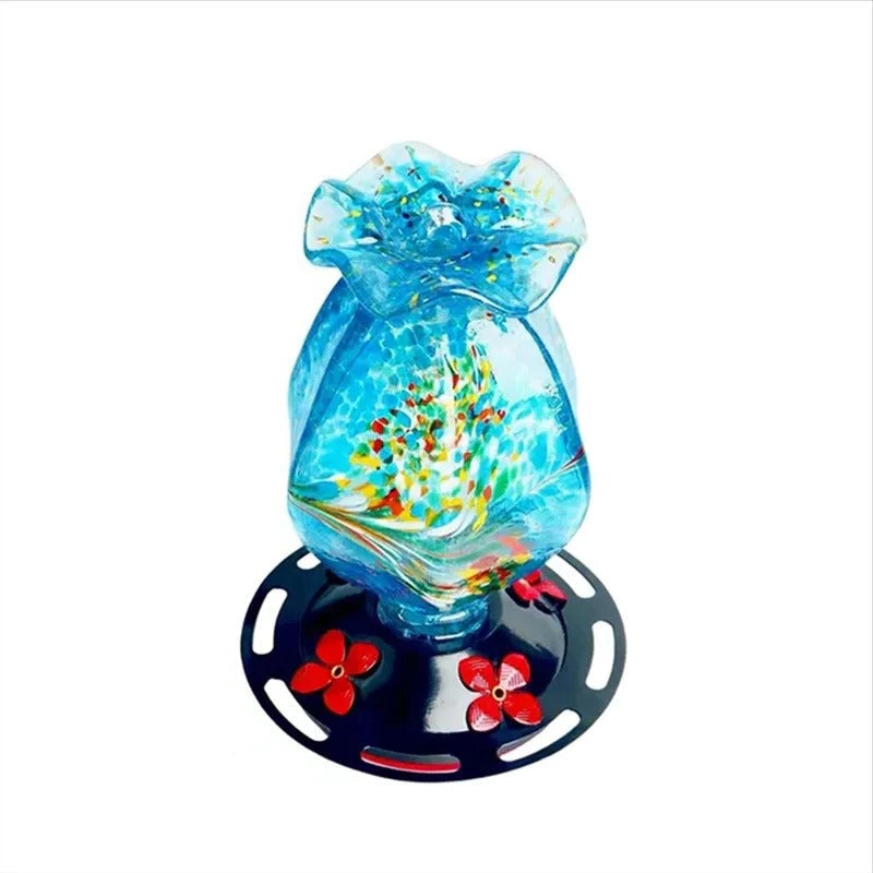 Bird Feeder in Glass for Hanging Use
