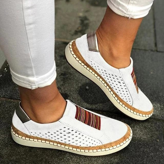 Comfortable Breathable Sneakers for Women with Flat Sole Support