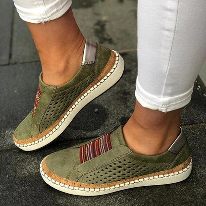 Comfortable Breathable Sneakers for Women with Flat Sole Support
