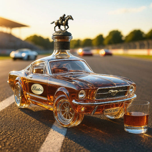 Whiskey Decanter in Mustang Car Shape for Home Bar Use
