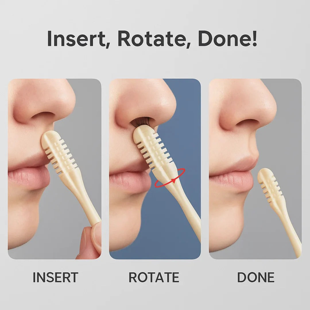 360° Rotating Nose Trimmer – Compact Grooming Tool for Men and Women