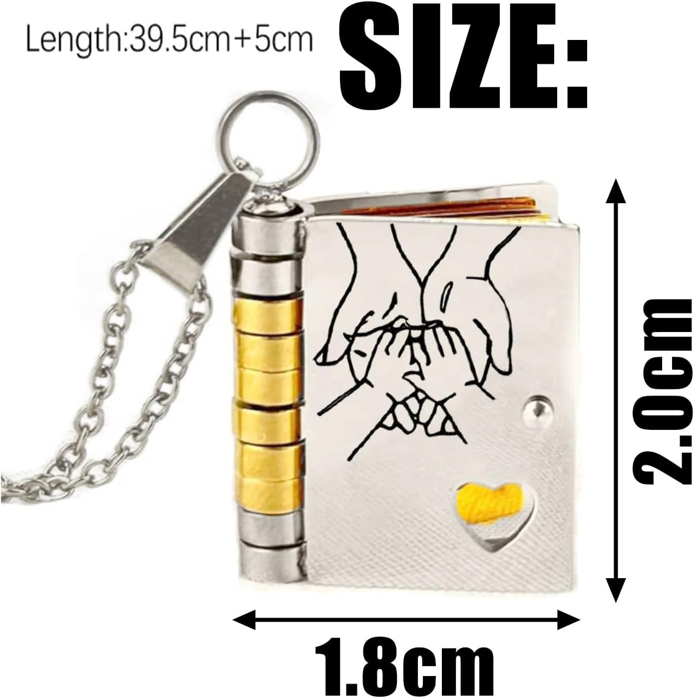 Memory Book Pendant Necklace – Meaningful Jewelry with Affectionate Message