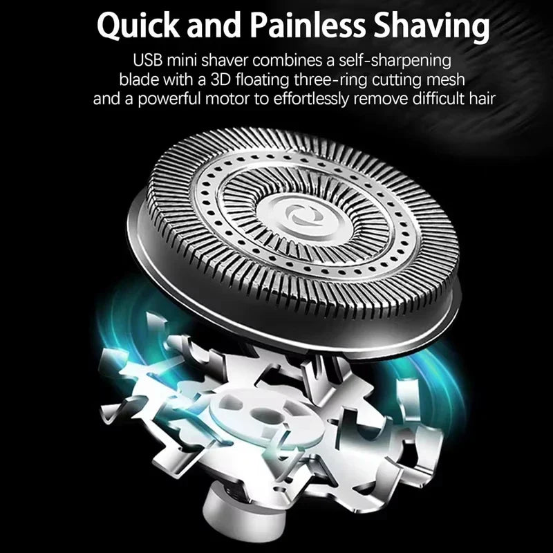 Compact Electric Shaver for Smooth Skin on the Go