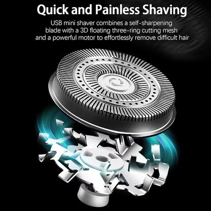 Compact Electric Shaver for Smooth Skin on the Go