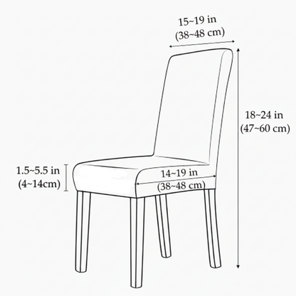 Elegant Dining Chair Covers in Stretch Velvet for Stylish Interiors