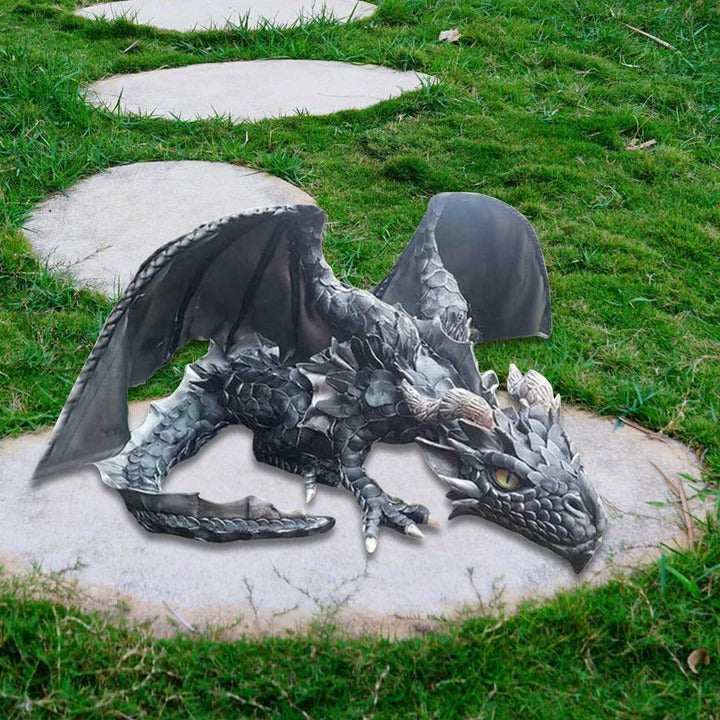 Crouching Dragon Guardian Figurine