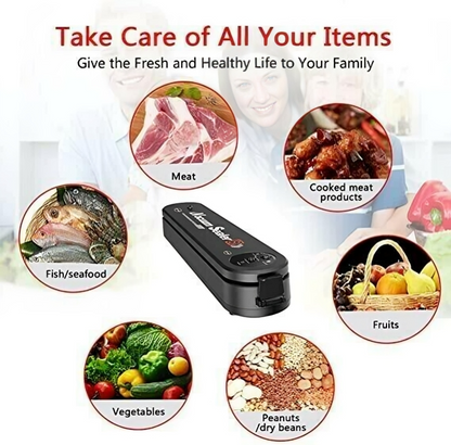 SmartSeal Vacuum Sealer | 90W, 60 kPa & Compact Design | Keep Food Fresh Longer, Prevent Freezer Burn