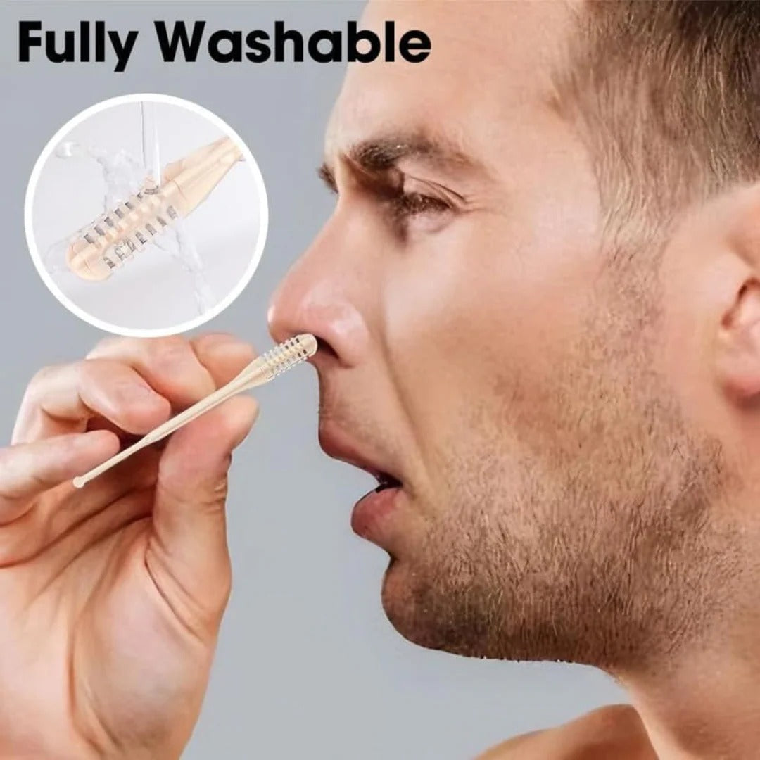 360° Rotating Nose Trimmer – Compact Grooming Tool for Men and Women