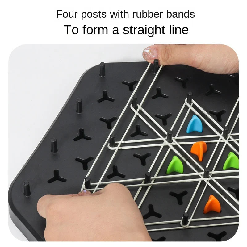 Portable Elastic Chess Game for Family Fun