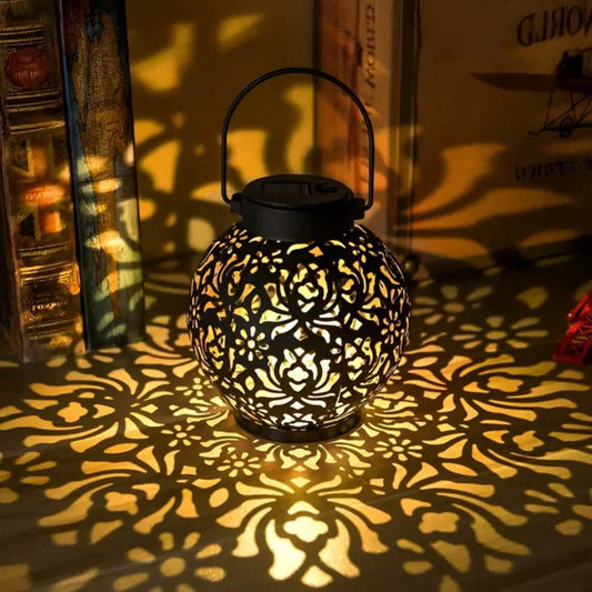Weather-Resistant Solar-Powered LED Hanging Light
