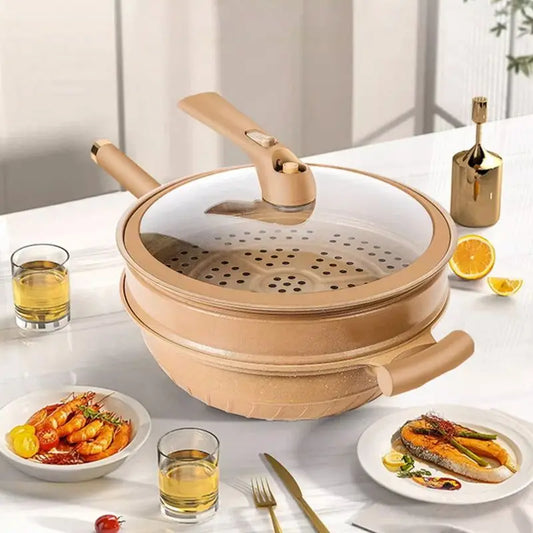 Smart Cooking Wok | Versatile Pan for Effortless Meal Preparation