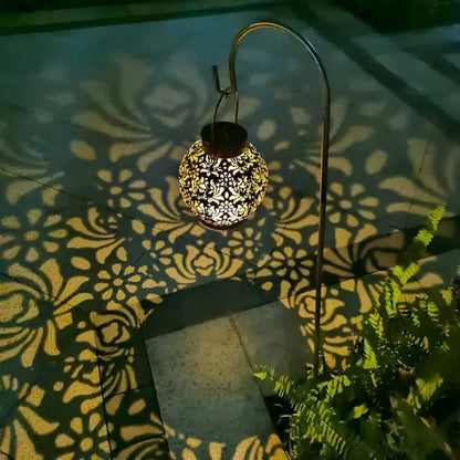 Weather-Resistant Solar-Powered LED Hanging Light