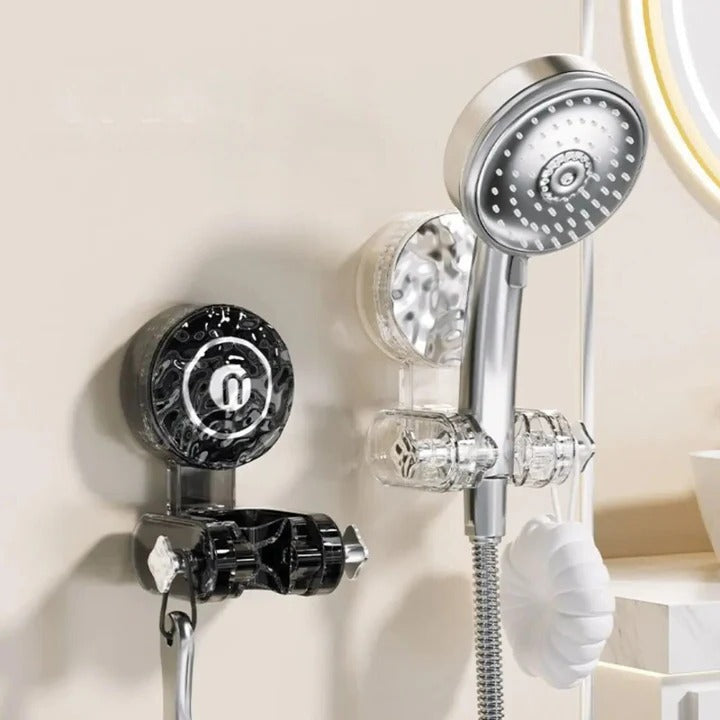 Adjustable Shower Head with Wall-Mounted Holder for Flexibility