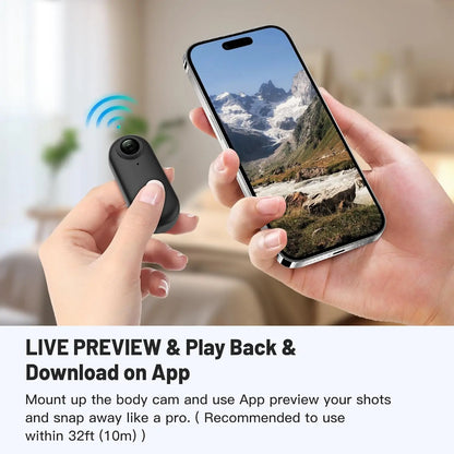 Compact HD Body Camera for Discreet Recording - SnapGuard Mini Cam