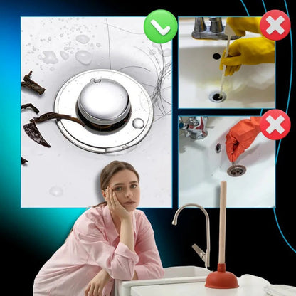 Pop-Up Sink Stopper for Odor Control and Isolation