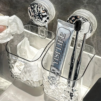 Clear, Absorbent Bathroom Storage Stand