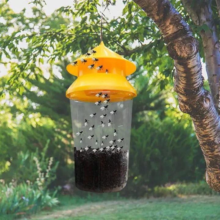 Outdoor Hanging Fly Trap – Reusable Insect Catcher