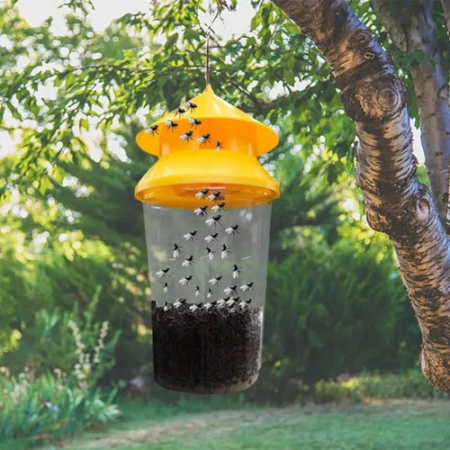Outdoor Hanging Fly Trap – Reusable Insect Catcher