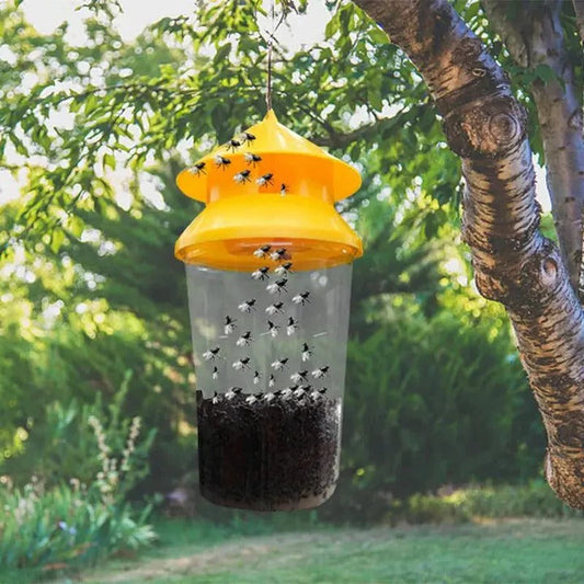 Outdoor Hanging Fly Trap – Reusable Insect Catcher