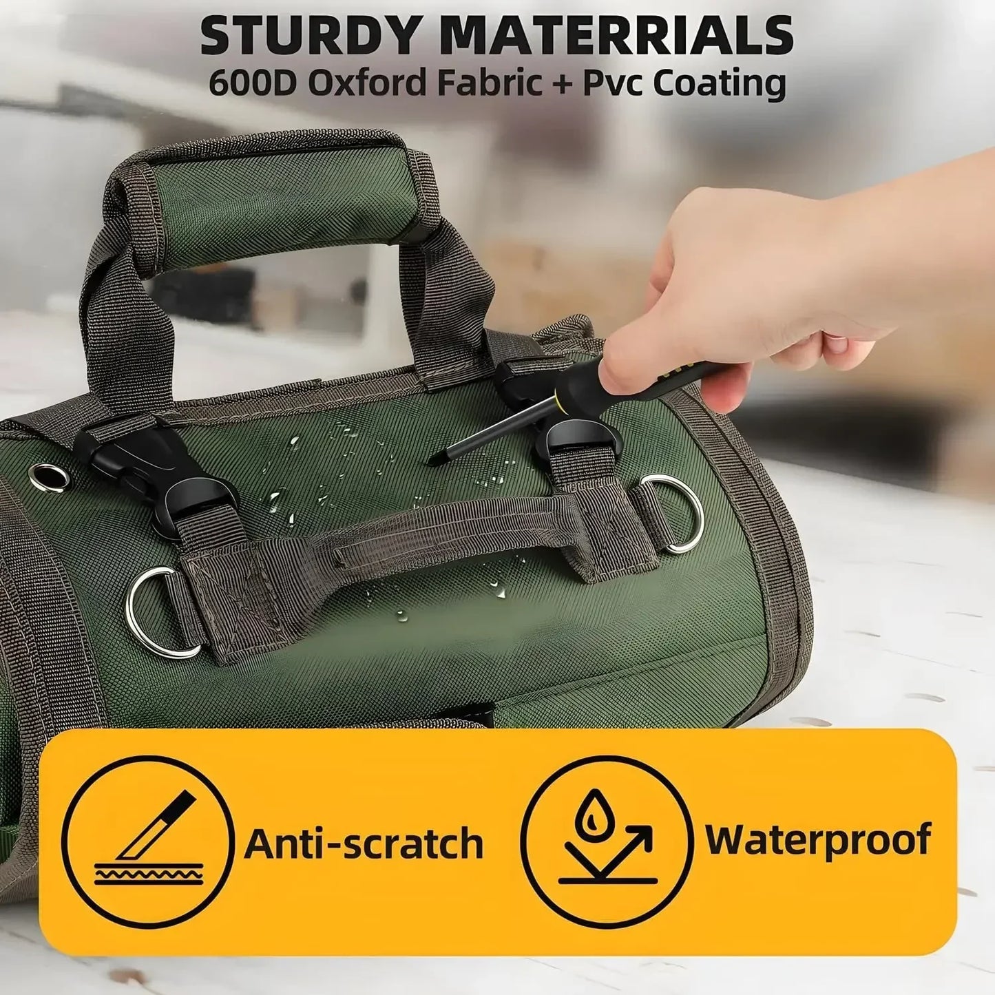 Ultimate Tool Organizer with Removable Pouches | Compact & Accessible | Perfect for Garage, Job Sites, and DIY Projects