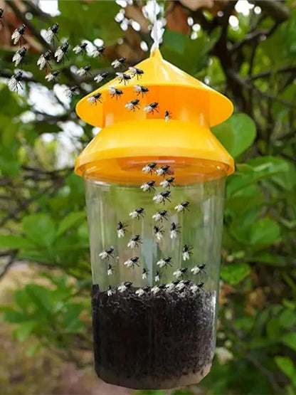 Outdoor Hanging Fly Trap – Reusable Insect Catcher