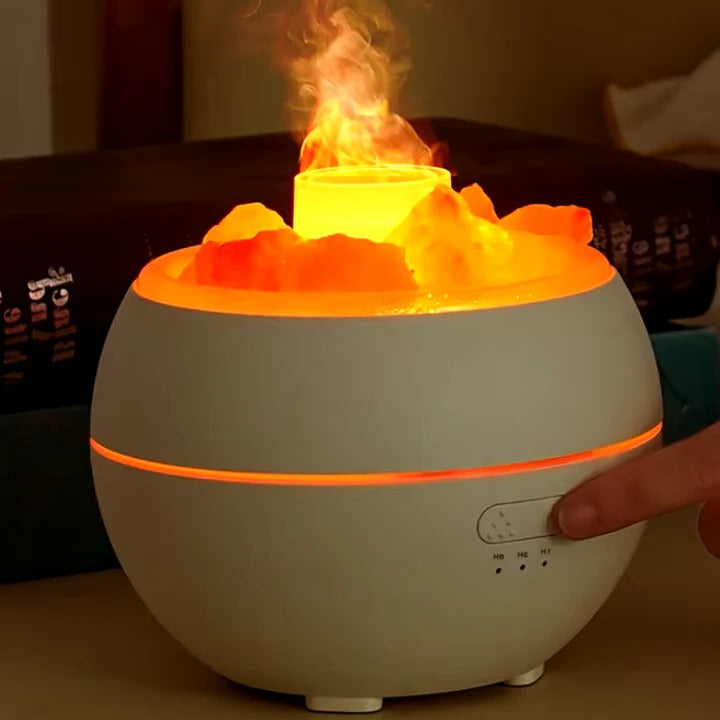Essential Oil Diffuser with 3-in-1 Salt Lamp Functionality