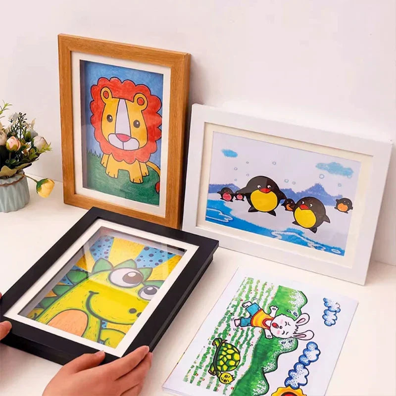 Magnetic Frame for Creative Display of Children's Artwork