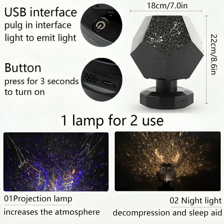 50% Off | Galaxy Projector with Starry Sky Design