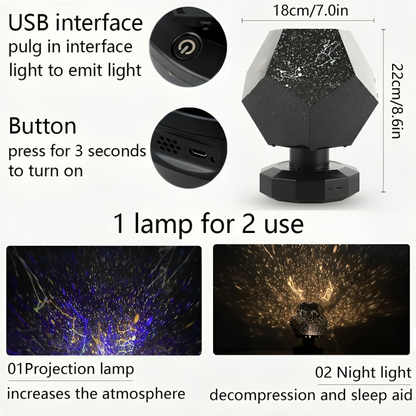 50% Off | Galaxy Projector with Starry Sky Design